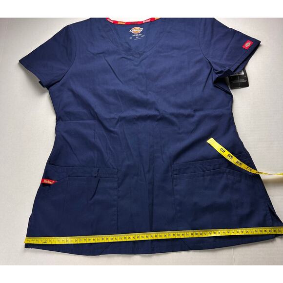 Dickies Scrubs EDS SIGNATURE Women's Blue Fit V-Neck Size M NWT - Picture 6 of 6